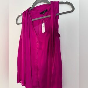 Banana Republic Fuchsia Sleeveless Blouse